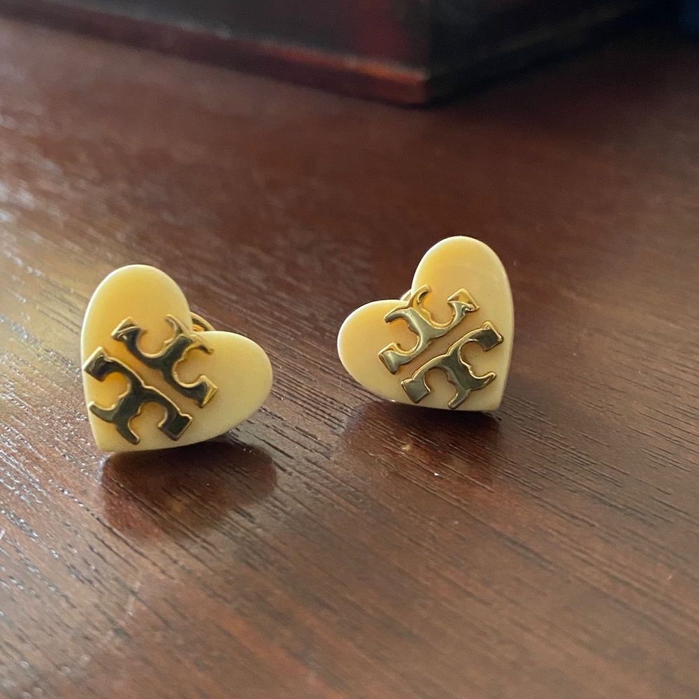 Tory Burch heart earrings